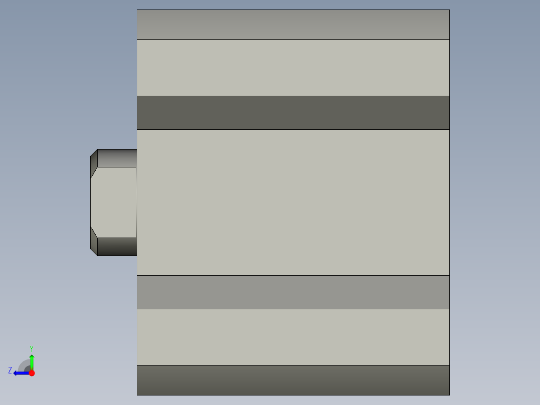 自动切水口机模型3D模型右视图