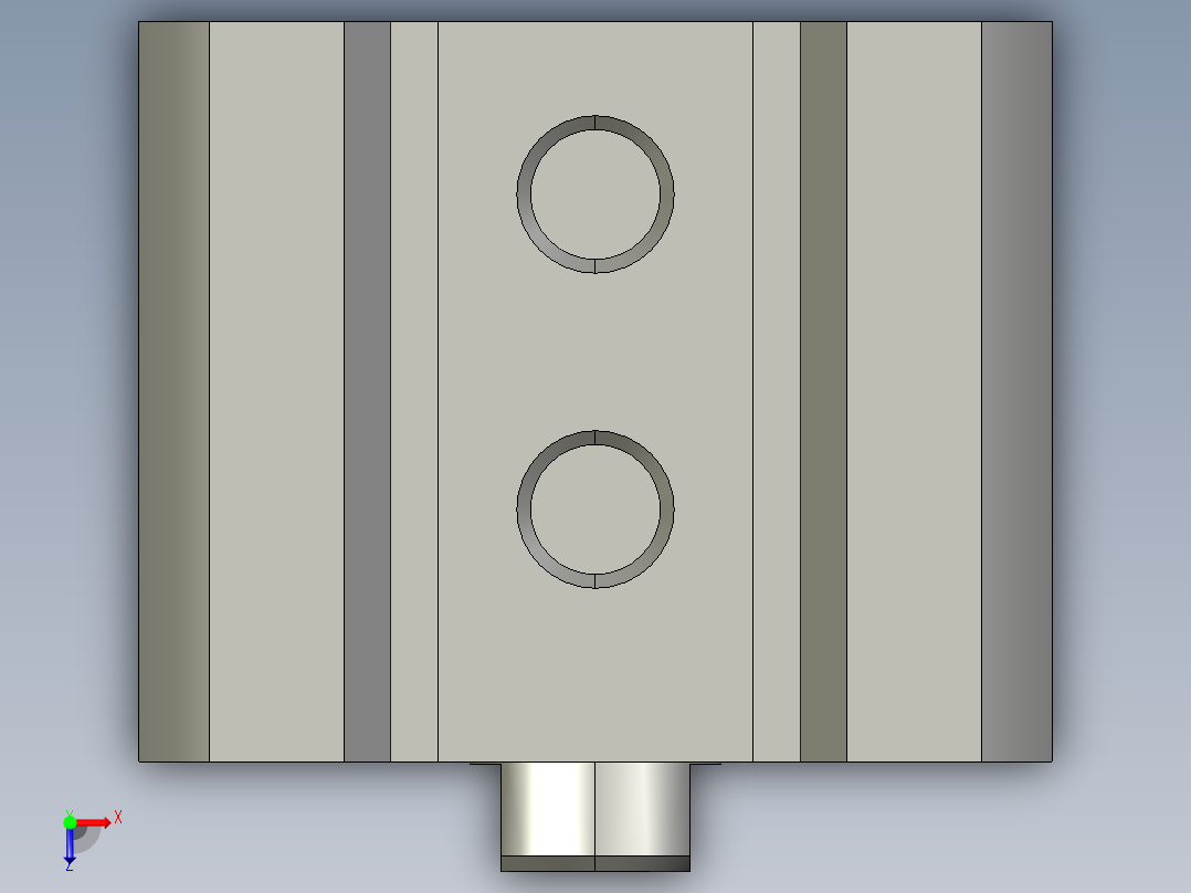 自动切水口机模型3D模型俯视图