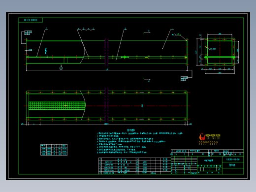 XD300空气输送斜槽全套图62张