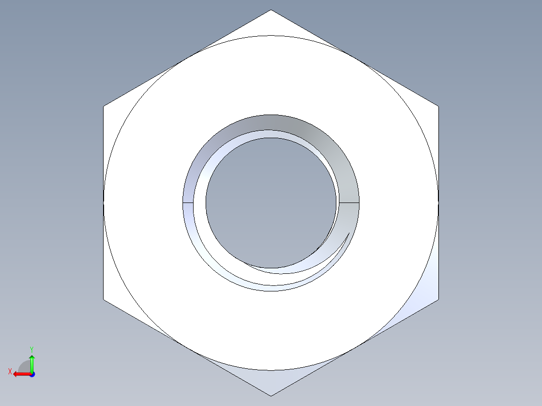 公制螺母-M2.5x0.45.STEP后视图