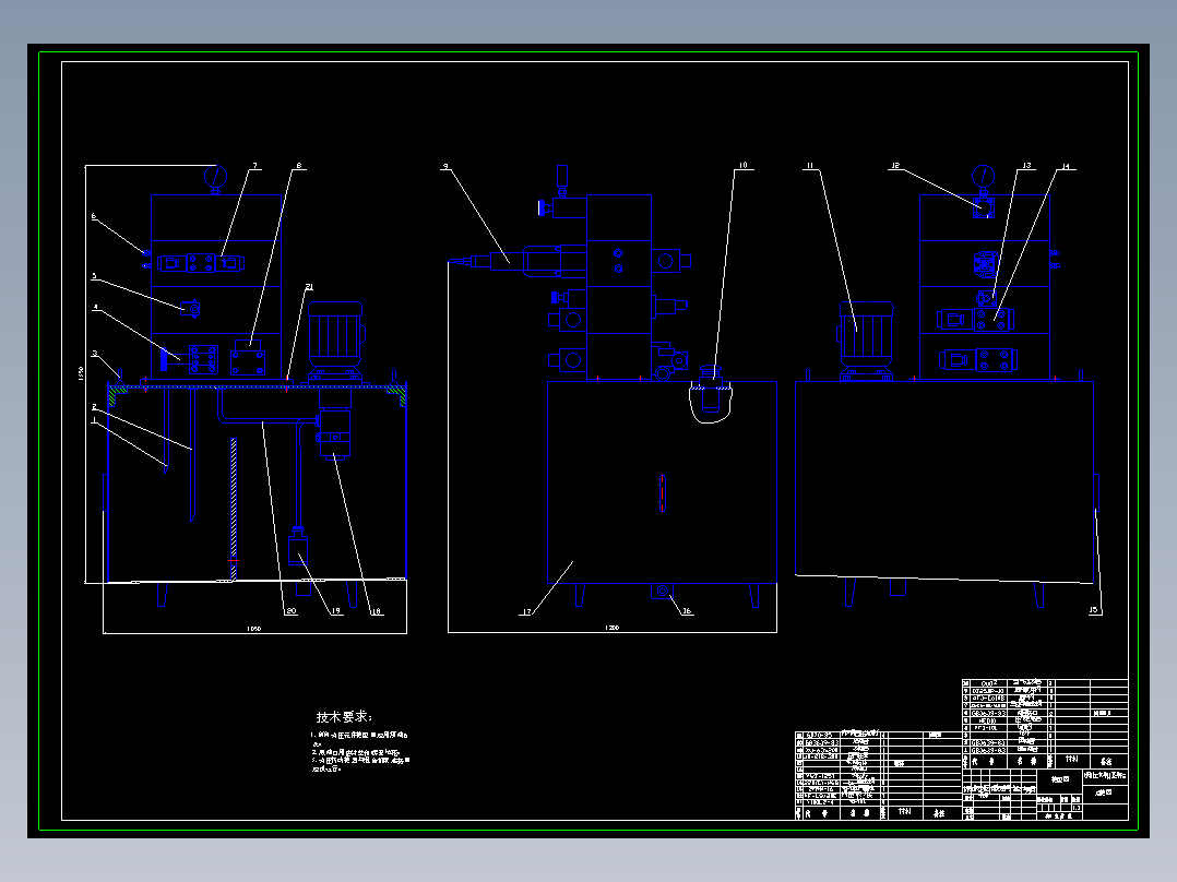 100T液压机泵站设计（全套含CAD图纸）188384==240ku
