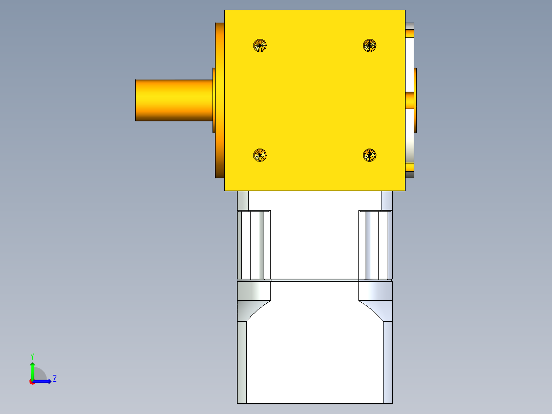 换向器PW70单轴 PGH60-L1 14-50-70-M4.stp左视图