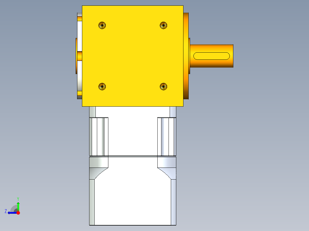 换向器PW70单轴 PGH60-L1 14-50-70-M4.stp右视图