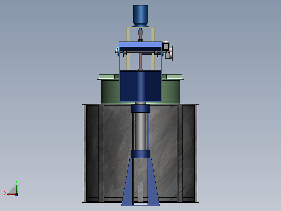 金属热处理炉后视图