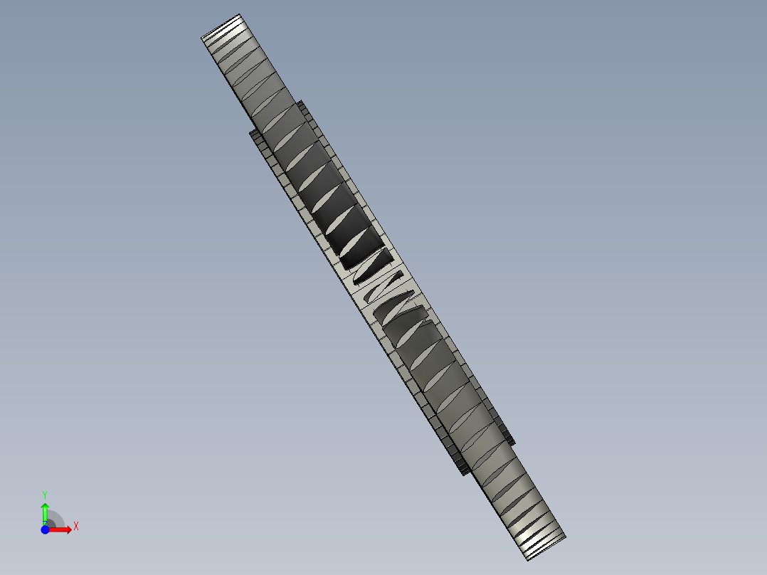 涡轮 叶片 涡扇 (33)前视图