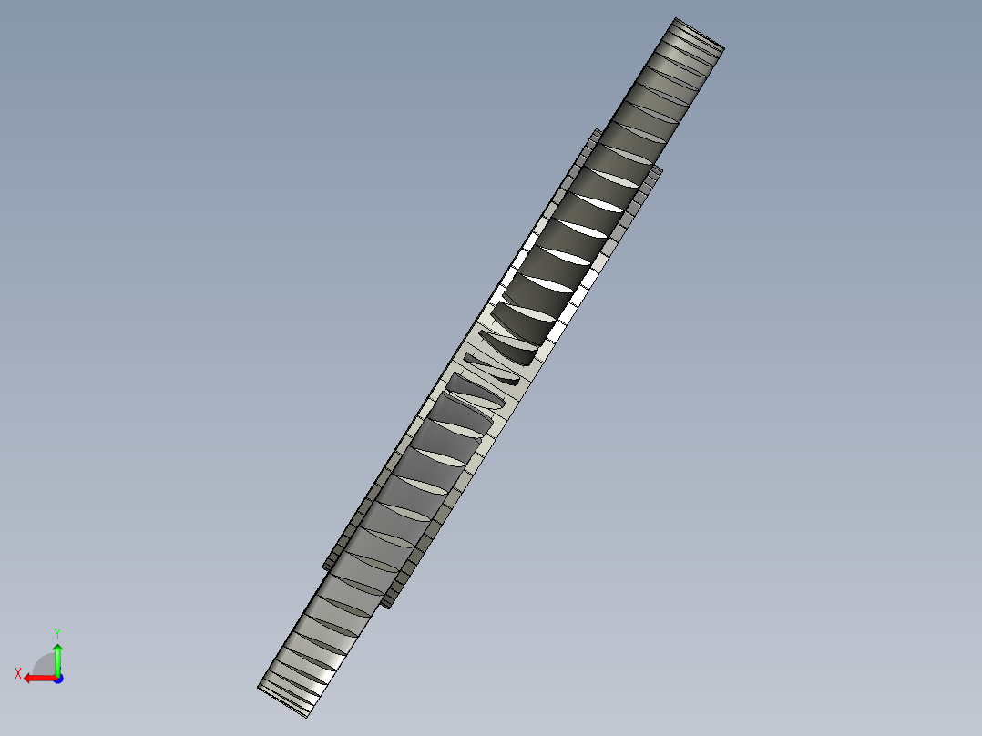 涡轮 叶片 涡扇 (33)后视图