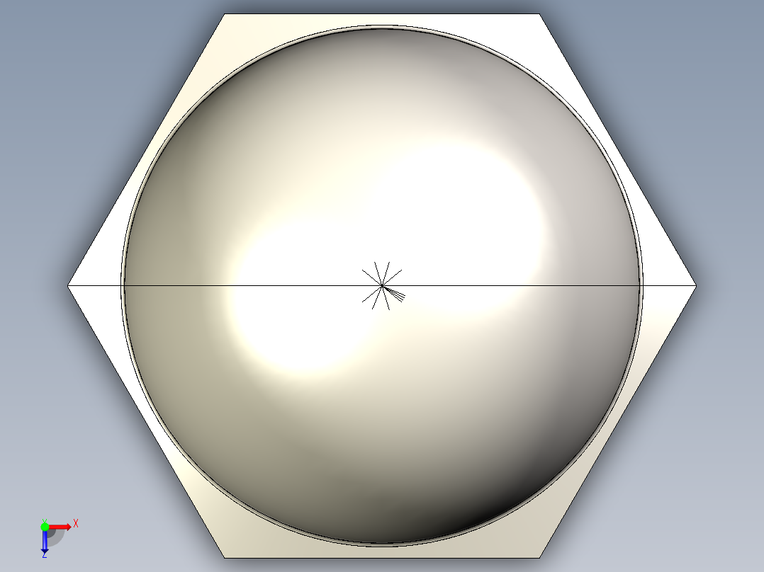 盖帽螺母- M4至M20俯视图