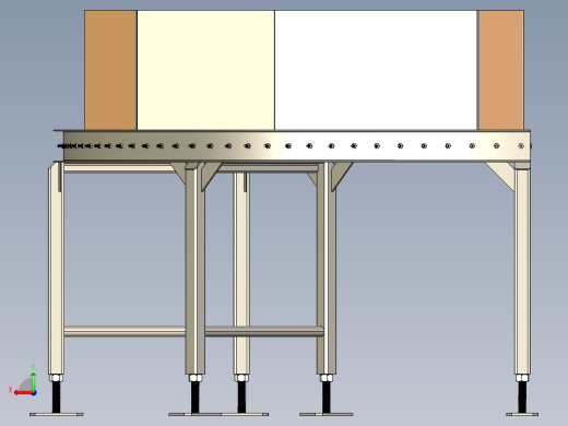 90度滚筒输送机roller-conveyor-35-stp后视缩略图