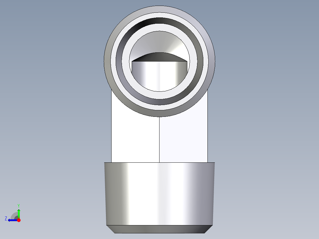 卡套式工业通用硬管接头EO_Male_stud_elbow_WE15LR71X右视图