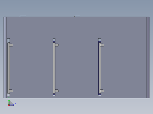 电子机箱结构设计左视缩略图