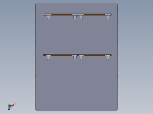 电子机箱结构设计俯视缩略图
