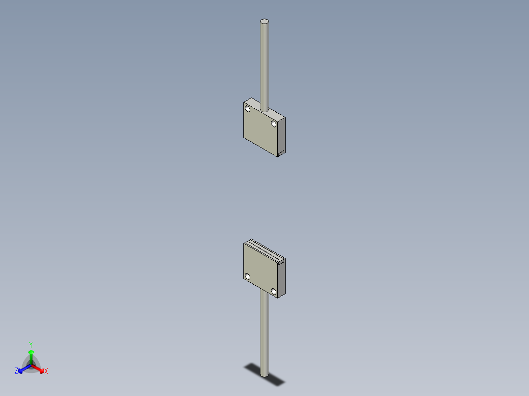 矩阵光纤_对射型FT-S22正等轴测图