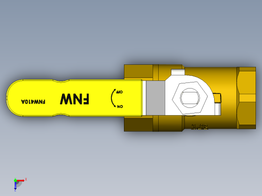 管道手动球阀-水管开关阀-手动阀门铜球阀DN15俯视缩略图