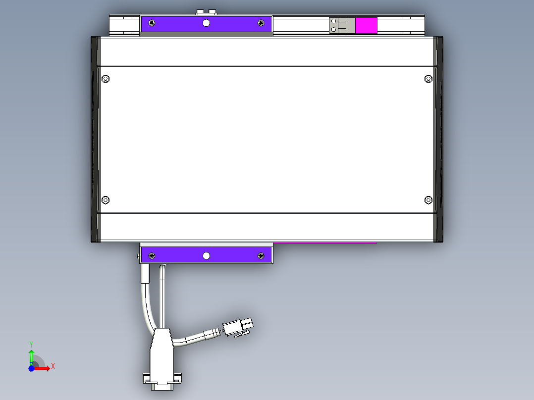 威洛博VL系列3d模型模组VL17E1Y-S100前视图