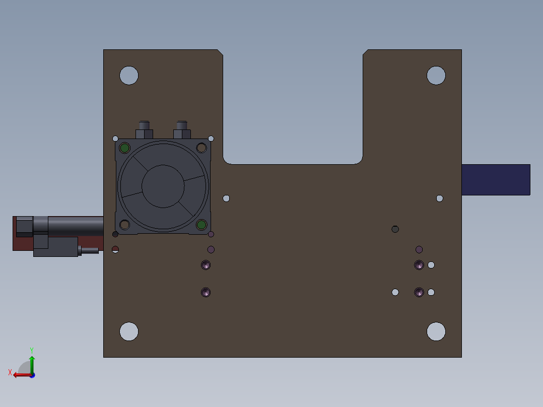 转向机构后视图