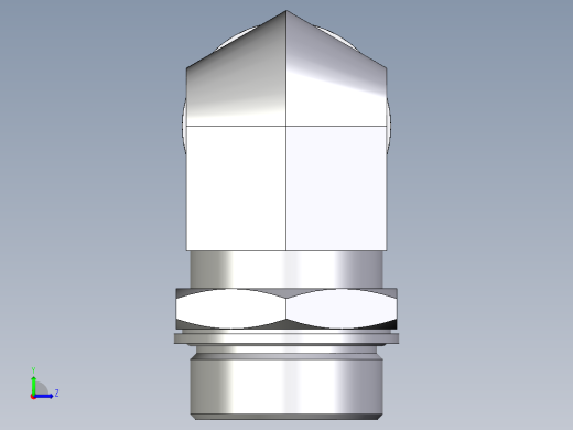 卡套式工业通用硬管接头EO_Adjustable_Locknut_elbow_WEE38SMOMDCF左视缩略图