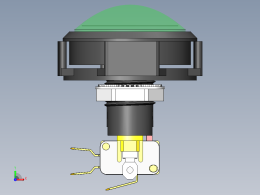 蓝球机游戏机按钮63mm前视缩略图