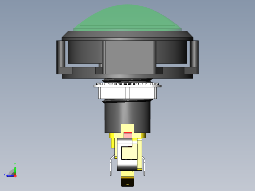 蓝球机游戏机按钮63mm右视缩略图