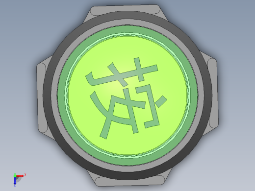 蓝球机游戏机按钮63mm俯视缩略图