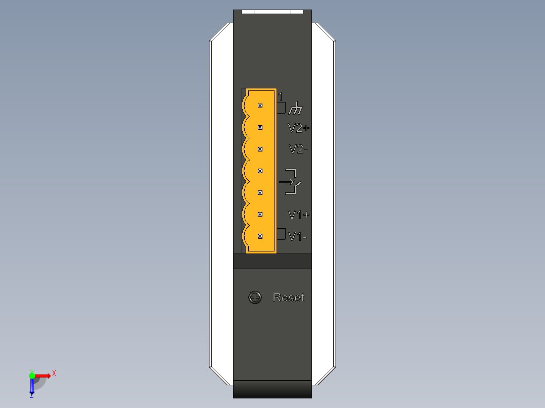 串行设备服务器俯视图