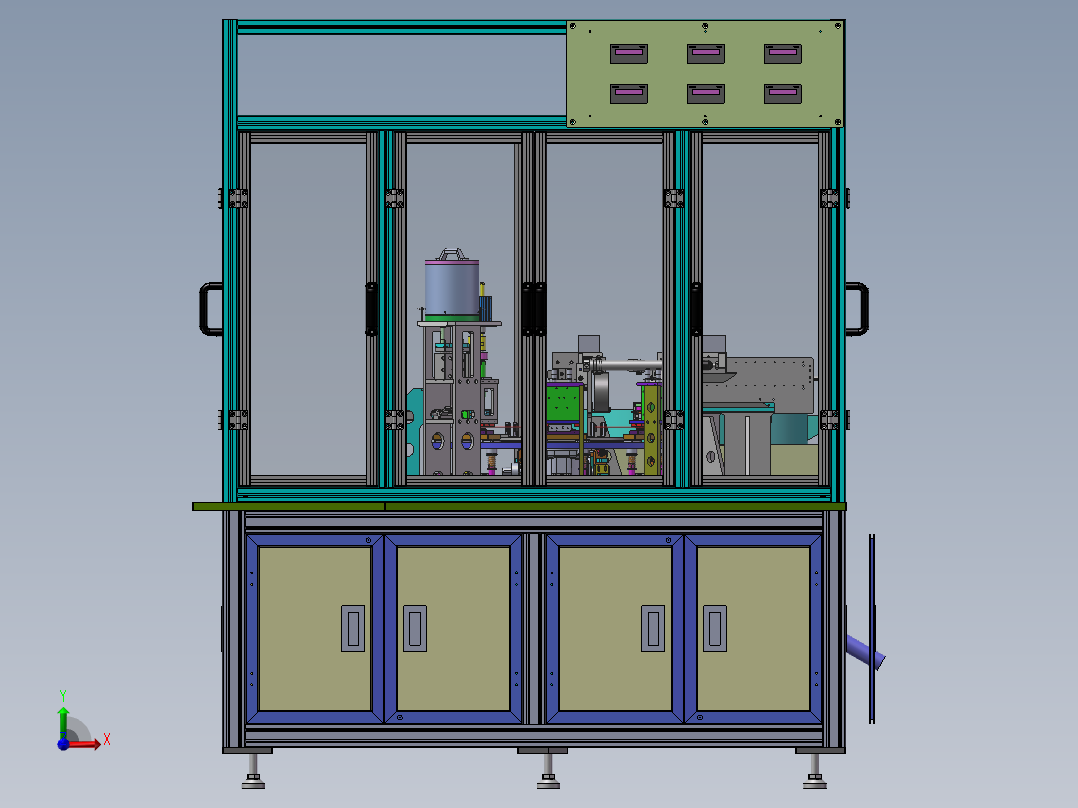 转盘式多工位检测机前视图