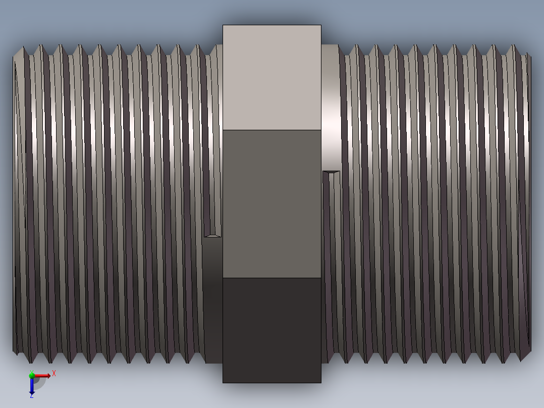 对丝-六角等径 DN20俯视图