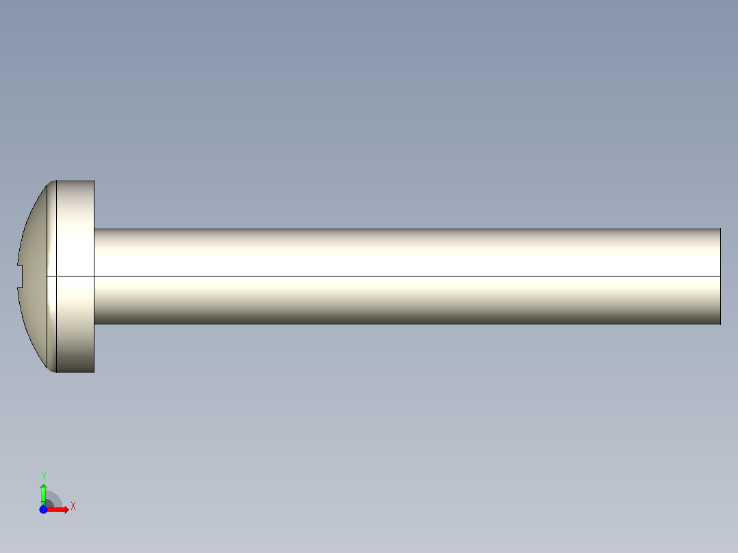 螺丝 M2 x 十字盘头-M2 x 13 Screw head.STEP前视图
