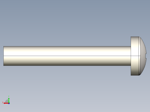 螺丝 M2 x 十字盘头-M2 x 13 Screw head.STEP后视缩略图