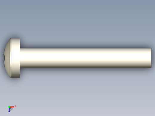螺丝 M2 x 十字盘头-M2 x 13 Screw head.STEP俯视缩略图