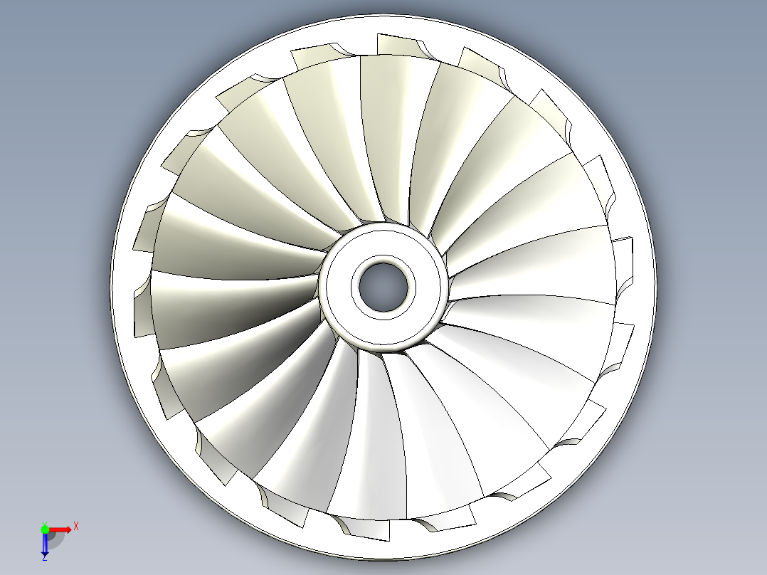 叶轮 (40)俯视图