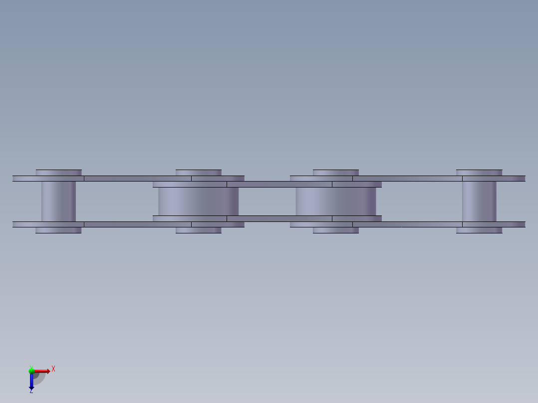 链条--装配体俯视图
