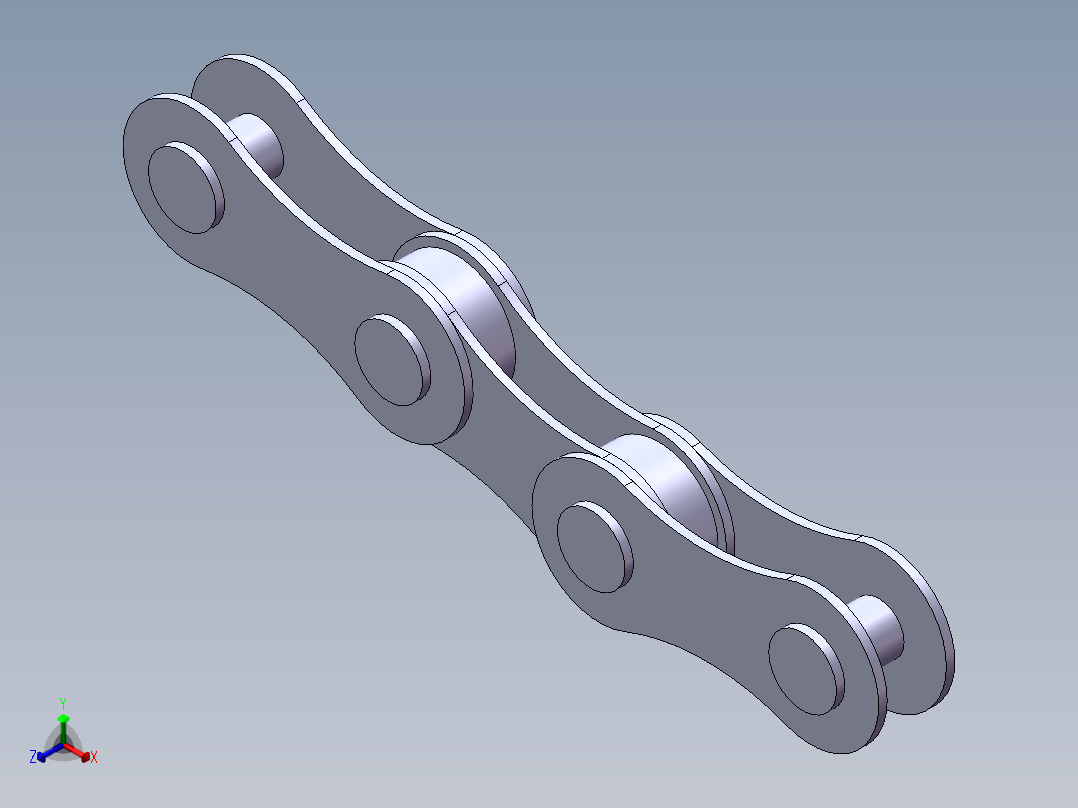 链条--装配体正等轴测图