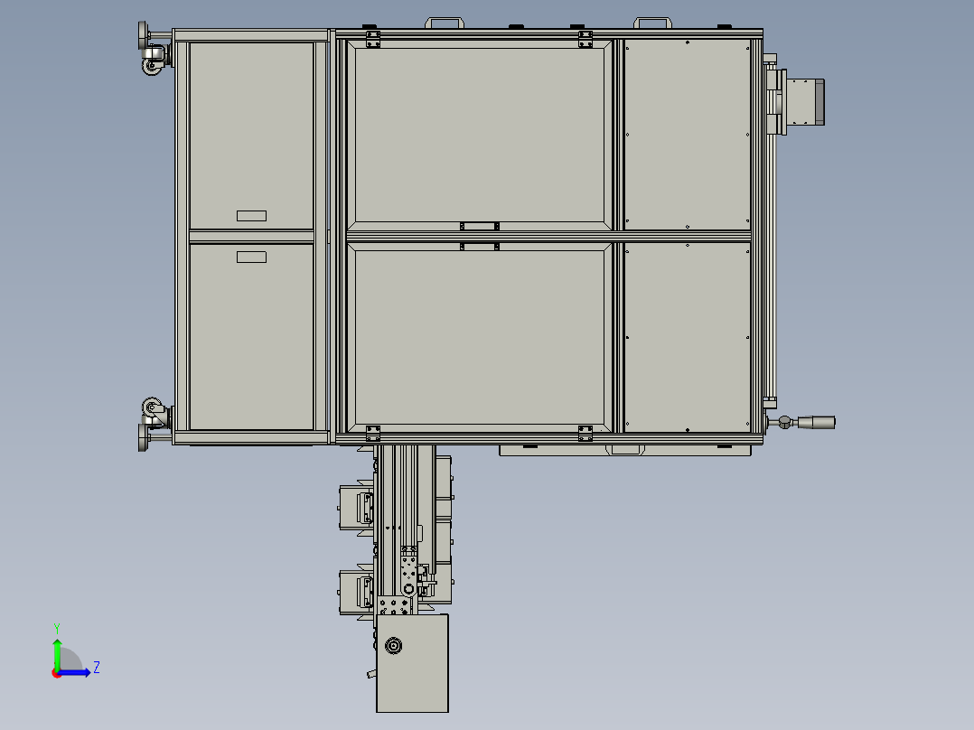 动力电池分选机_step左视图