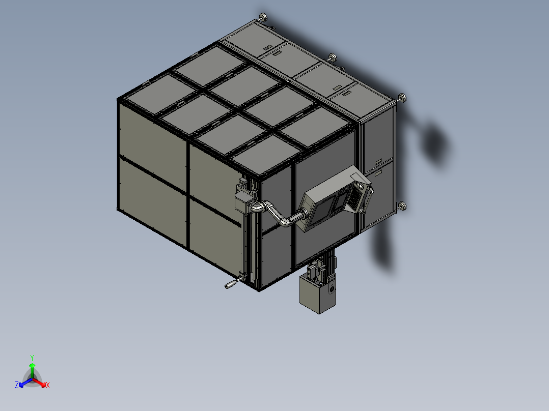 动力电池分选机_step正等轴测图
