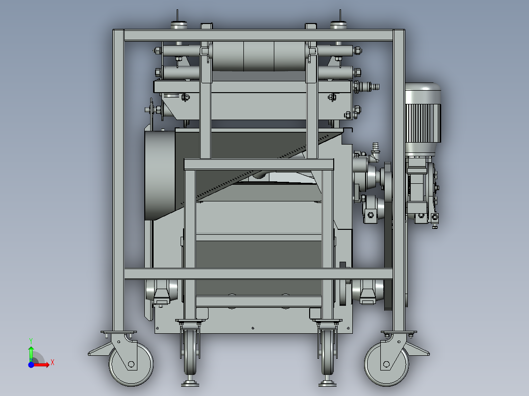 鱼子酱生产机前视图