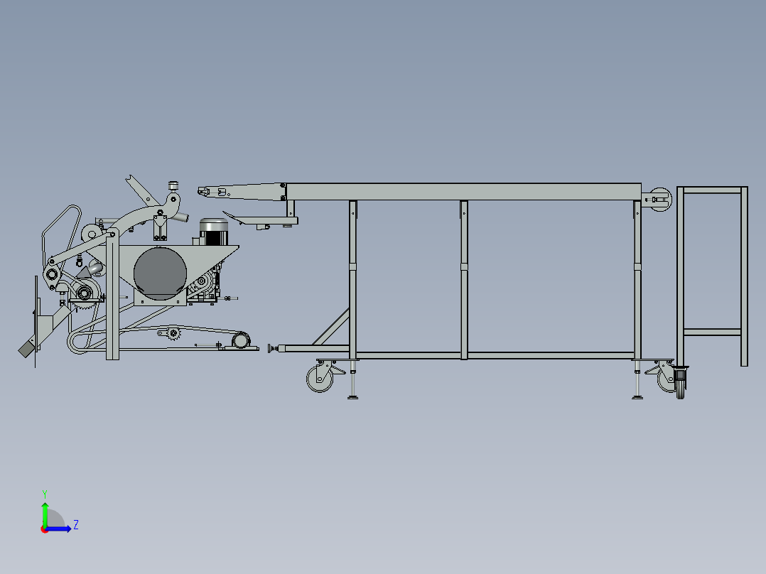 鱼子酱生产机左视图