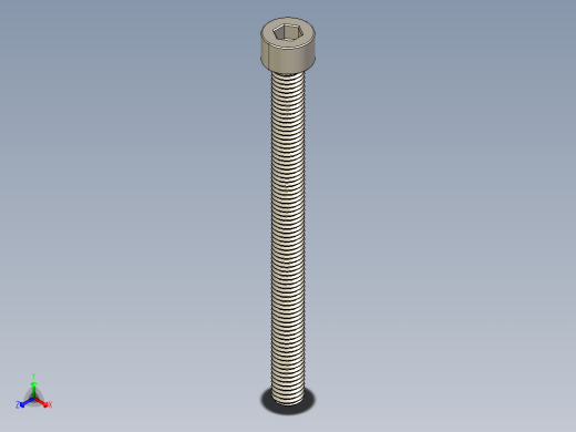 Screw_DIN_912_M8x100F_A2.STEP公制内六角螺钉主视缩略图