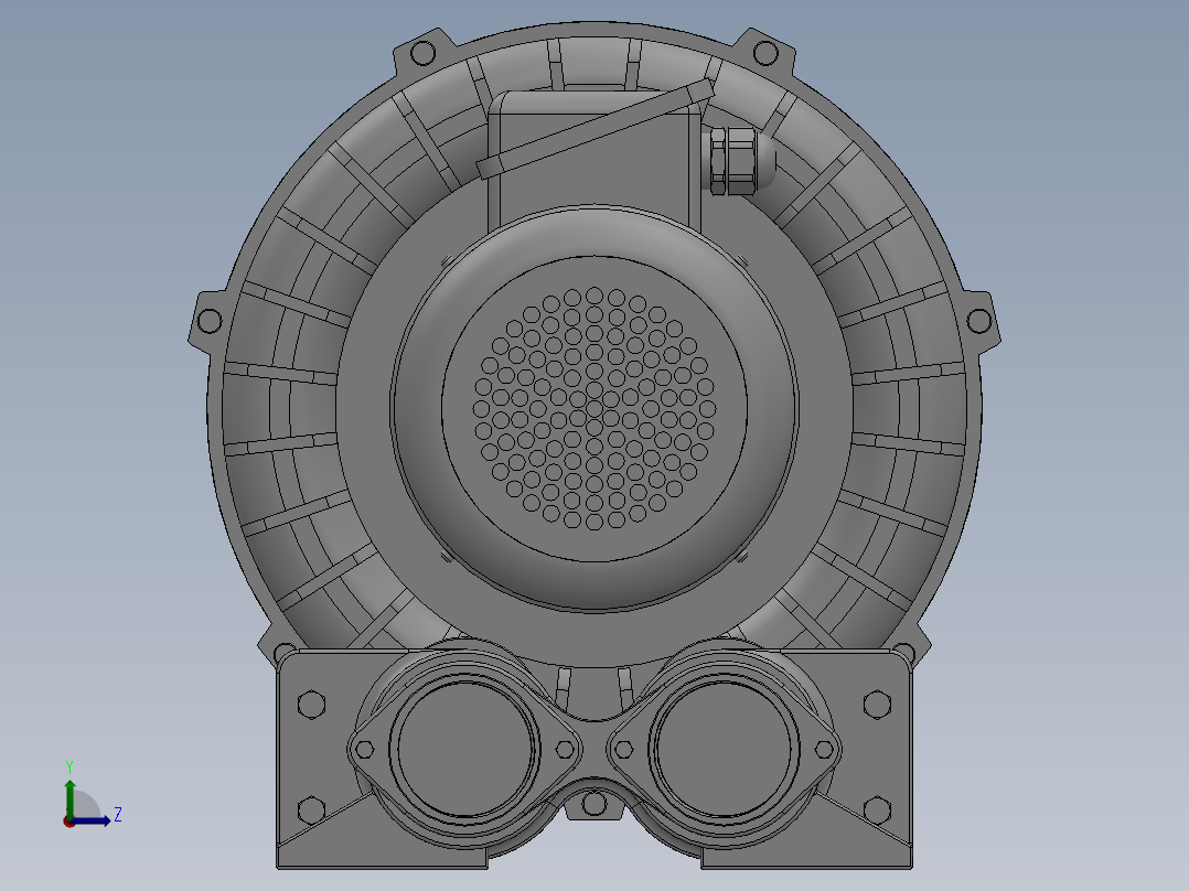 022环形鼓风机左视图