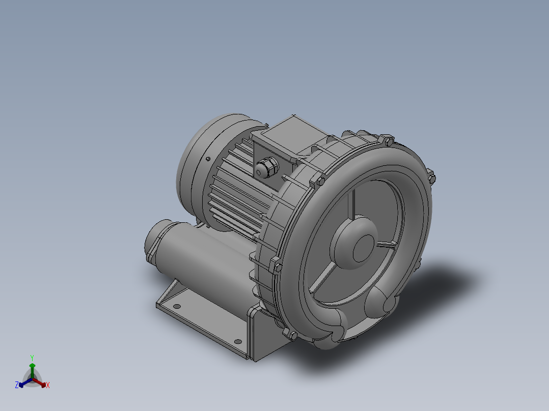 022环形鼓风机正等轴测图