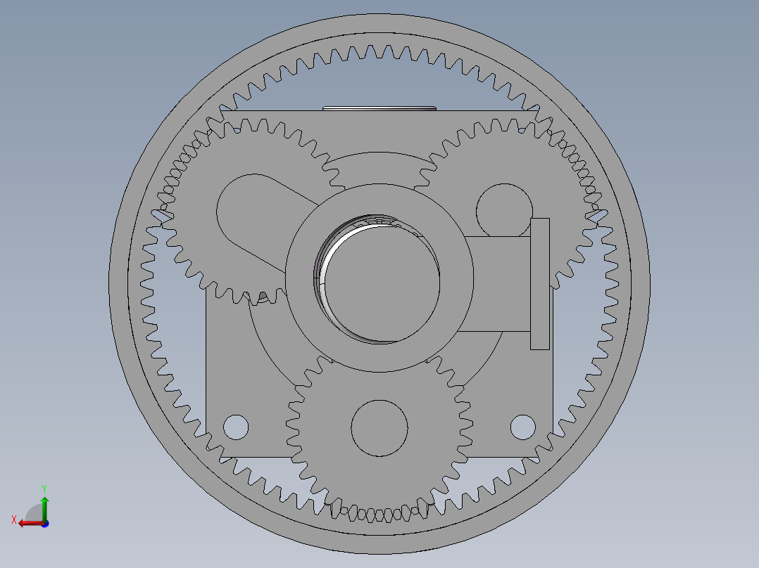 行星齿轮传动方案1076029后视图