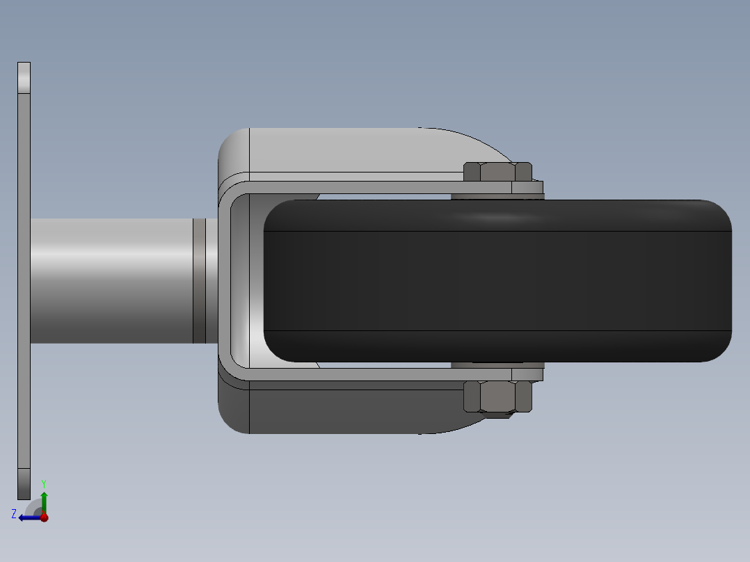 万向轮、脚轮(103)右视图