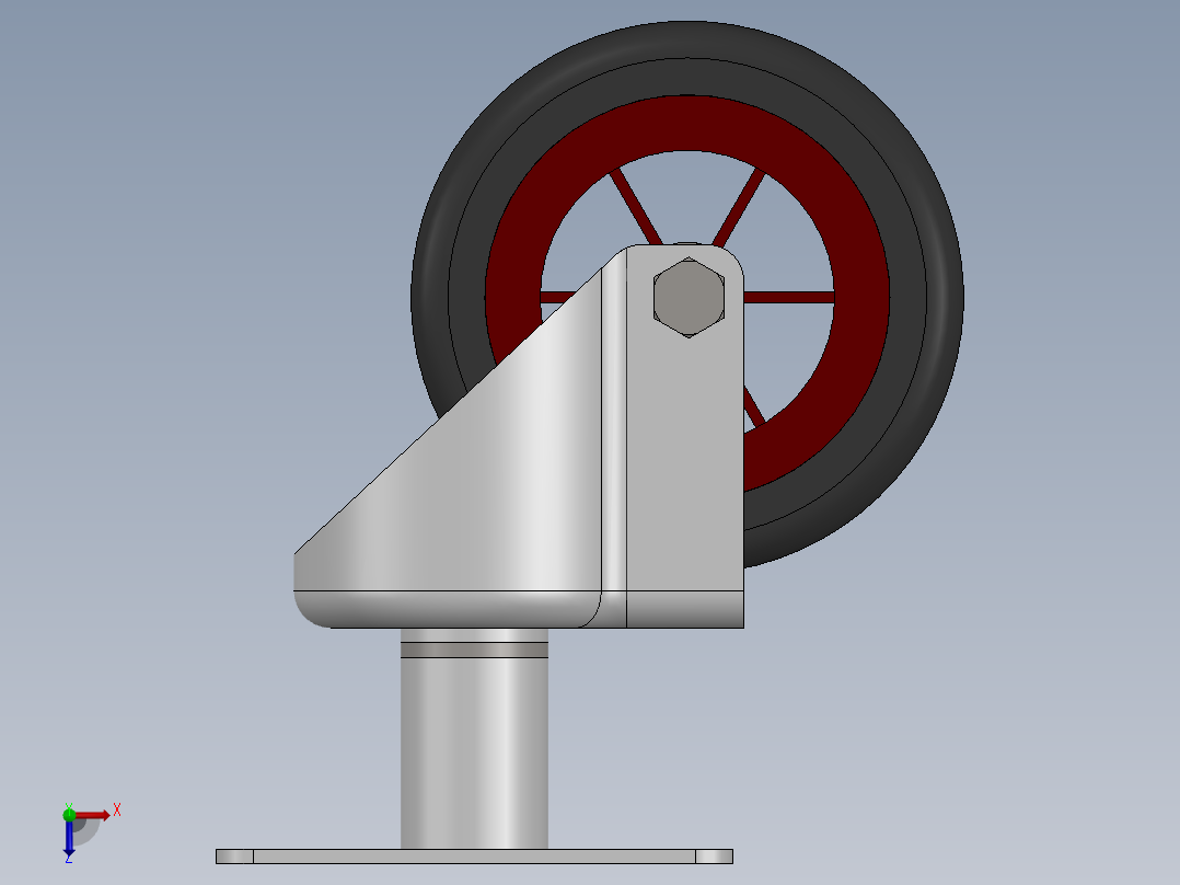 万向轮、脚轮(103)俯视图