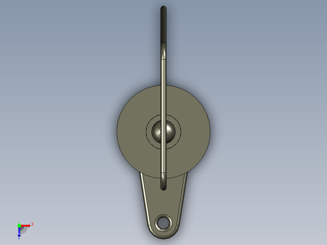 遥控船舵俯视图