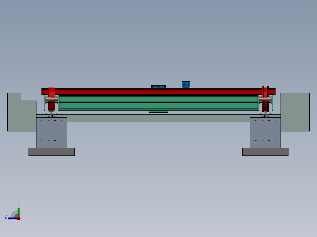 07、QH077窑车运转右视图
