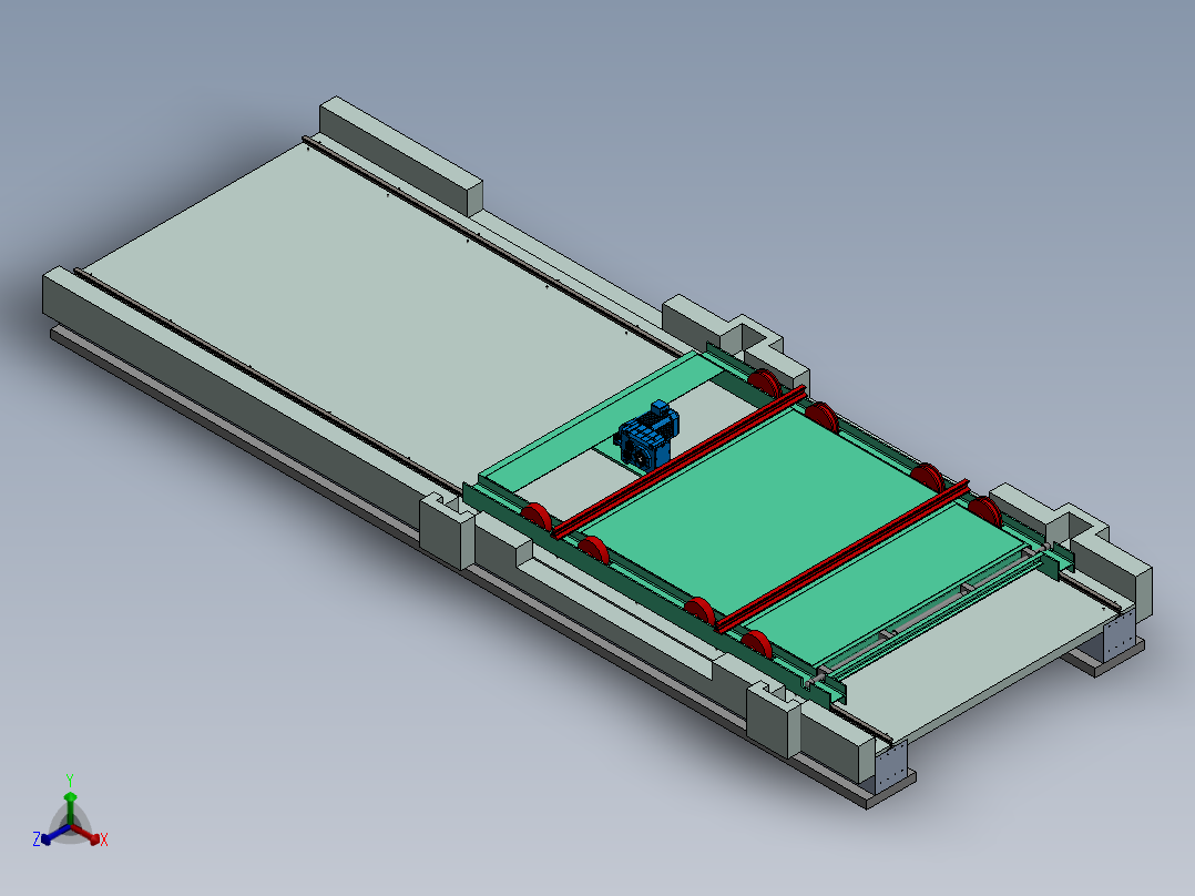 07、QH077窑车运转正等轴测图