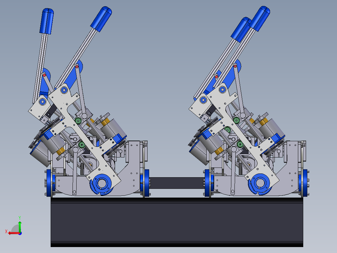 四足机器狗后视图