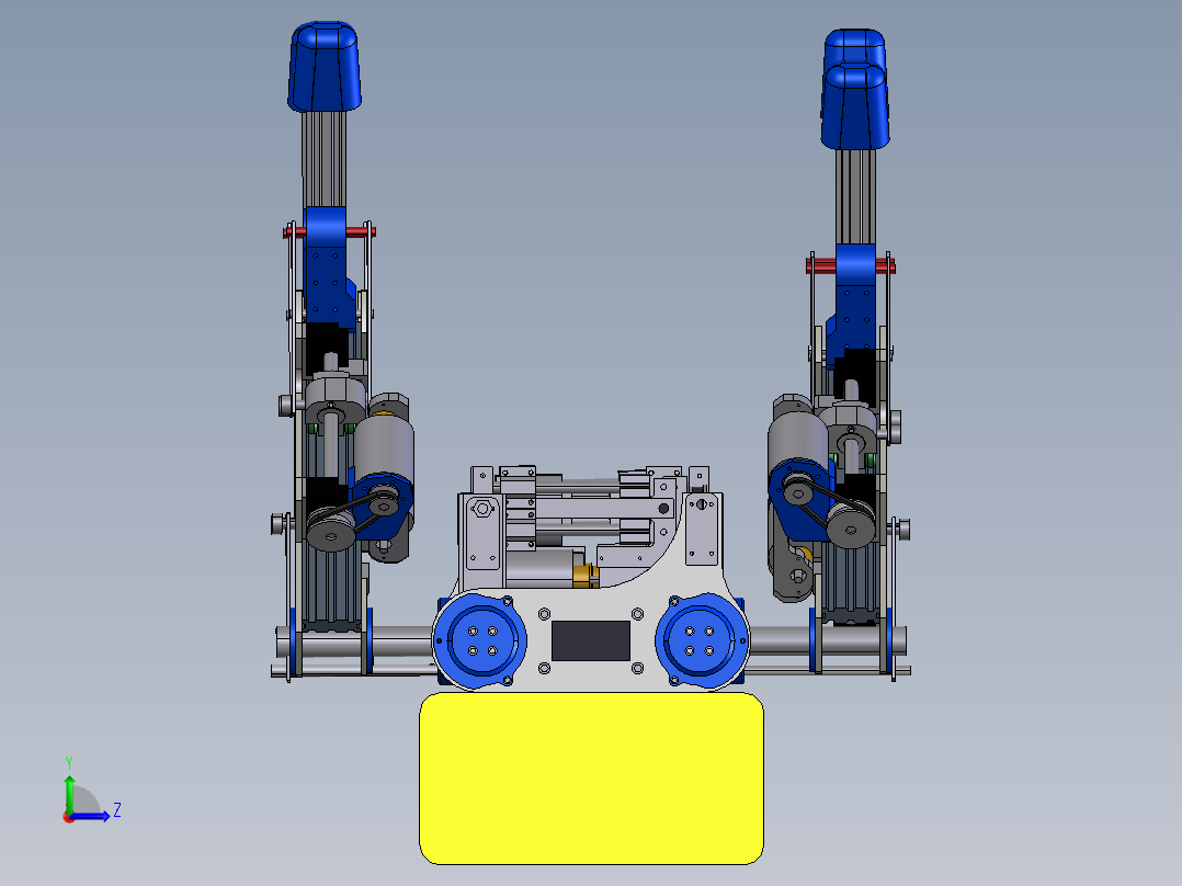 四足机器狗左视图