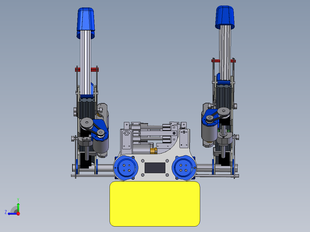 四足机器狗右视图