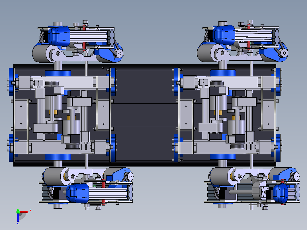 四足机器狗俯视图