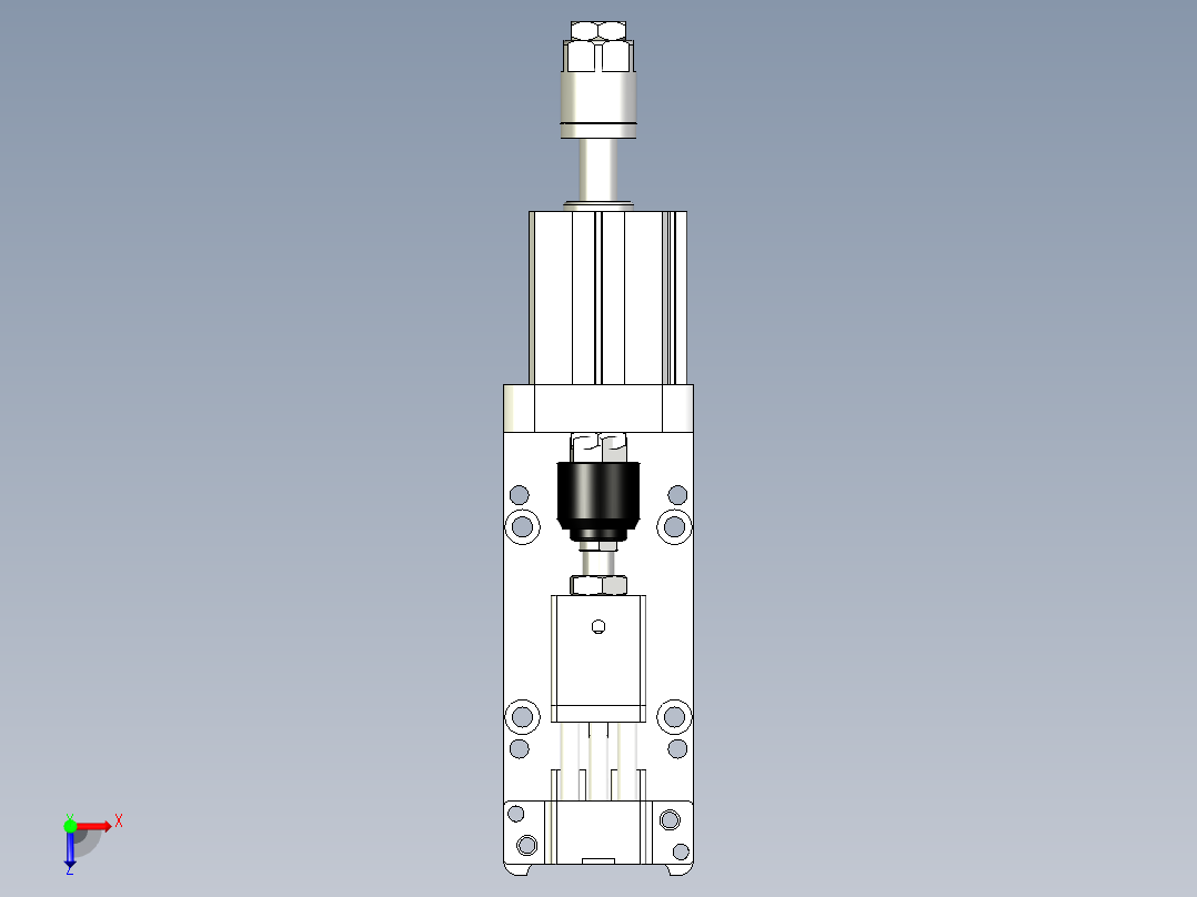 麦拉冲贴机构俯视图